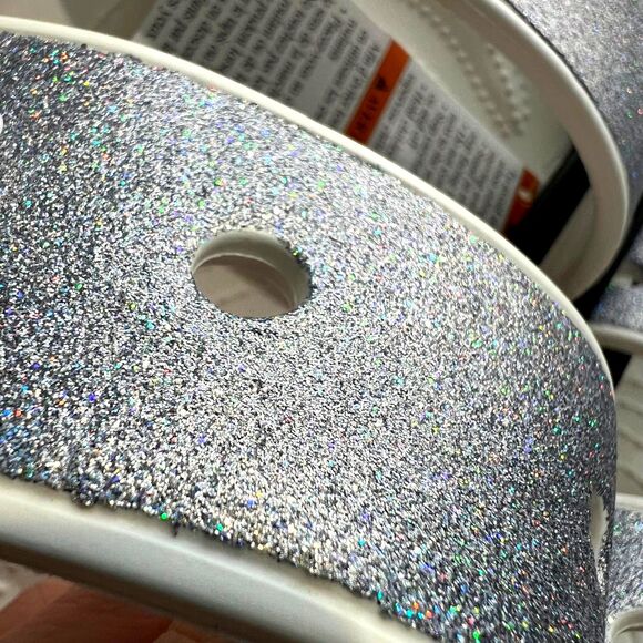 BNWT Glitter Crocs Sandals Women's 13 / Men's 12 Unisex - Picture 7 of 7